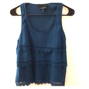 Cynthia Rowley Scalloped Blouse